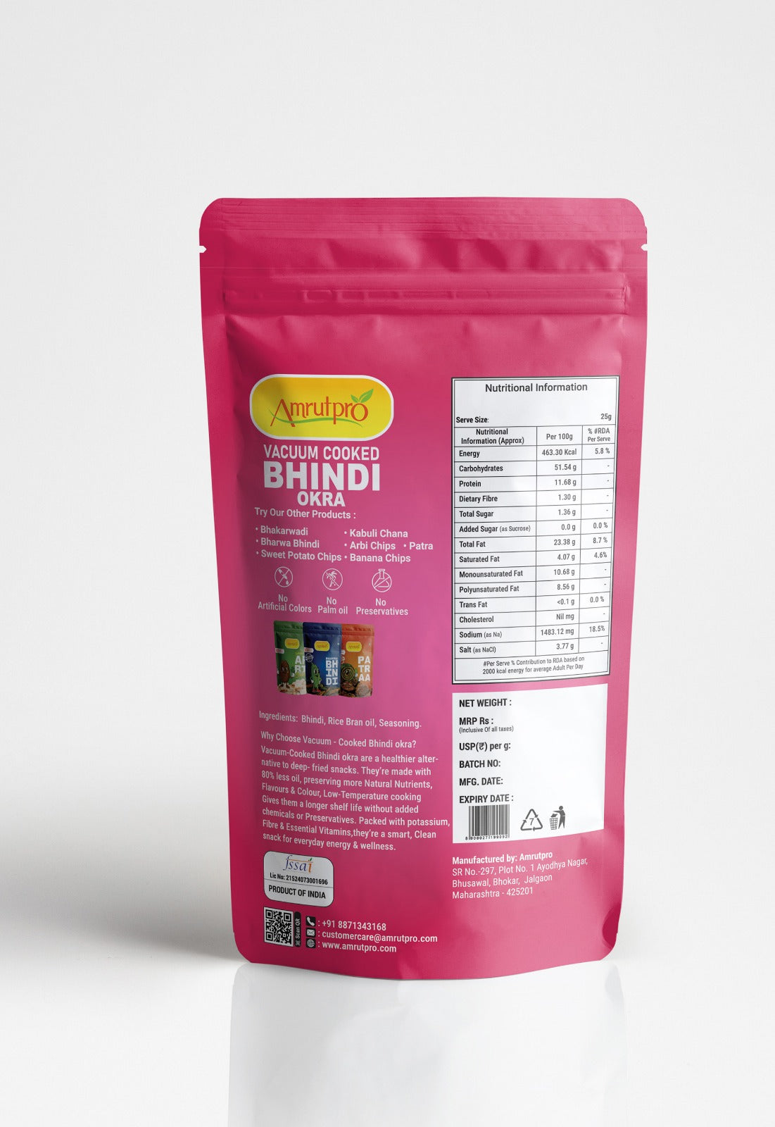 Bhindi Vaccum Cooked