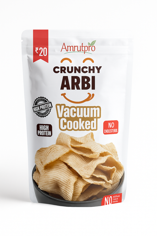 Taro (Arbi) vaccum cooked chips